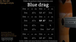 Blue Drag (110 bpm) - Gypsy jazz Backing track / Jazz manouche