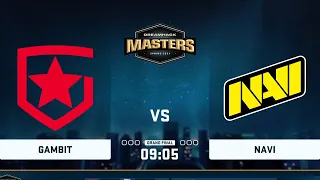 🔴  RU  NAVI vs Gambit   BO5 Grand Final / DreamHack Masters Spring 2021