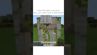 RIP Copper golem 😥in Minecraft