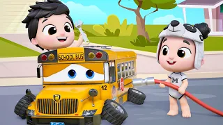 Garbage Truck Fight | Incy Wincy Spider | Wheels On The Bus #appMink Kids Song & Nursery Rhymes