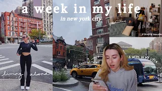 nyc vlog: a week in my life living alone, chat with me, being productive, errands, biopsy & results