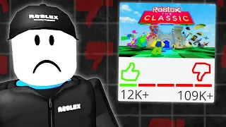 People HATE The Roblox Classic Event?...