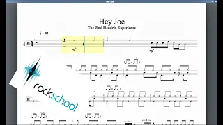 Hey Joe Rockschool Hot Rock Grade 5 Drums