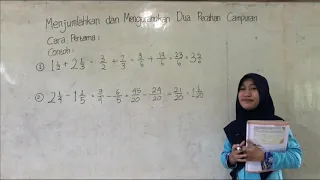 KELAS 5 PENJUMLAHAN & PENGURANGAN DUA PECAHAN CAMPURAN