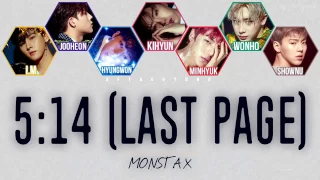 Monsta X (몬스타엑스)- 5:14 (last page)(color coded lyrics/Eng/Rom/Han)