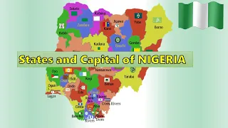 States and capital of NIGERIA | NIGERIA capitals, map, area, states and flag