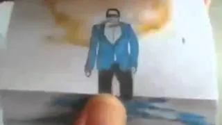 Oppa gangnam style на бумаге