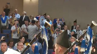 Primer Capítulo de la Cofradía del Torto de maiz de Asturias, en Oviedo. Palacio Príncipe Felipe.