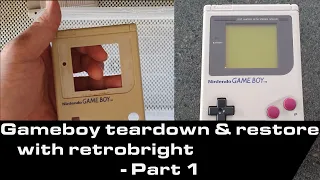 Gameboy teardown & restore with retrobright - Part 1