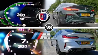 BMW M8 vs ALPINA B8 | 0-300 DRAG RACE SOUND & AUTOBAHN POV
