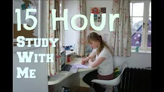 Study With Me || 15 HOUR STUDY DAY (study motivation)