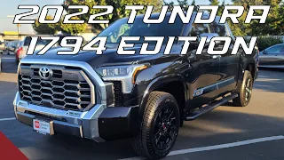 2022 Toyota Tundra 1794 Edition Overview