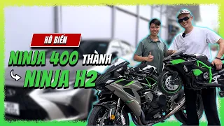 Biến hình Ninja 400 thành Ninja H2 + thêm 1 tỷ | Vuong Khang Motor