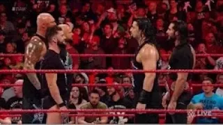 WWE Raw 1/8/18  The Balor Club interrupts Jordan, Reigns and Rollins