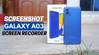 How To Take Screen Shot & Record Screen On Samsung Galaxy A03