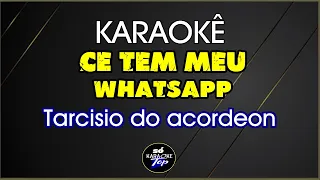 karaokê Ce tem meu whatsapp Tarcisio do acordeon