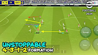 Unstoppable 4-3-1-2 Formation You Must Try in eFootball 2024 Mobile