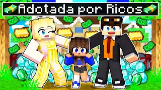 MIIKA foi ADOTADA pela FAMÍLIA RICA no Minecraft ◂Miika▸