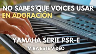 Tutorial definir piano para adoración en Yamaha PSR- E 473 / 2024✅️