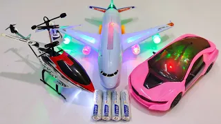 Toy Airbus A380 and HX708 Rc Helicopter Unboxing | remote control car | aeroplane | airbus #caartoy