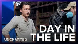 Day In The Life with Tom Holland | Uncharted Movie