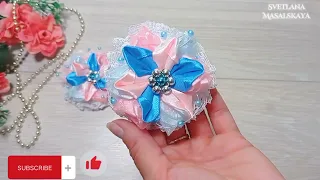 DIY/🎀 Бери и делай..Бантики из атласной ленты и органзы🌺How to make satin and organza bows