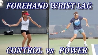 Tennis Forehand Wrist Lag Comparison - Federer vs Halep