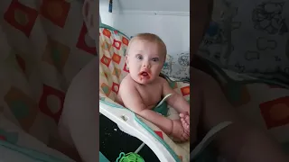 funny baby eating carrots for the first time. #funny #cutebaby #funnyshorts #funnyvideos #baby