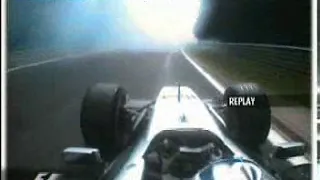 Spa 2002 Super brave Kimi Räikkönen driving though smoke