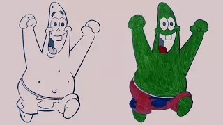 Spongebob Patrick Play doh STOP MOTION playdo video Bob Esponja Stopmotion coloring