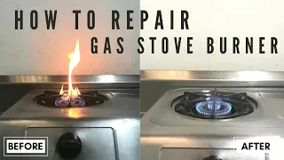 How to repair gas stoves, Poor flame, How to adjust the Air, Gas stove repair, Gas burner. Leo Rafol