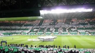 Celtic vs. Barcelona UEFA Champions League MD4 - Players entrance + Mosaic