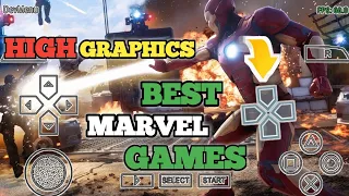 OFFLINE🔥TOP 5 BEST MARVEL GAMES FOR ANDROID||PSP||TAMIL|| high graphics