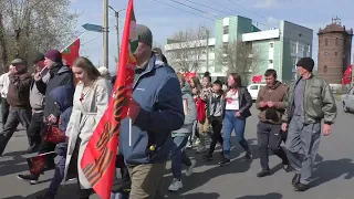 Шествие Бессмертного полка в Тайшете 9 мая 2022 года