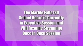 Marble Falls ISD School Board Meeting 10-16-2023