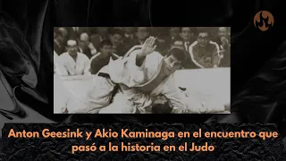 Anton Geesink y Akio Kaminaga en el encuentro que pasó a la historia en el Judo