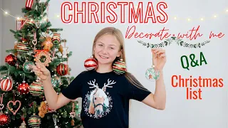 GET READY FOR CHRISTMAS - DECORATE WITH ME - WISH LIST - XMAS Q&A