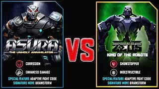 REAL STEEL WRB FINAL ASURA VS ZEUS New Robots UPDATE (Живая сталь)