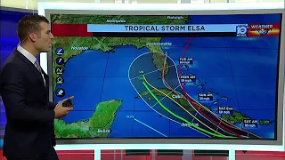 Tropical Storm Elsa: Thursday Noon forecast