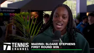 Sloane Stephens talks 3 hour of 16 minute match in Madrid | Madrid First Round