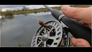 Fishing with a centrepin reel on the river Avon