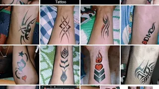 SimpleTop 6 tattoo designs & only hand with pen🖊️//#simple #tattoo #tricks #dm #video #youtube ♥️
