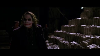 Джокер сжигает деньги | Темный рыцарь 1080p IMAX Edition
