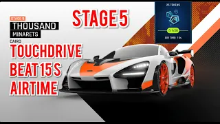 [Touchdrive] Asphalt 9 - MCLAREN SENNA Event - STAGE 5 - THOUSAND MINARETS - Route for 15s Airtime