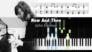 John Lennon - Now And Then (1977 Demo) - Accurate Piano Tutorial with Sheet Music