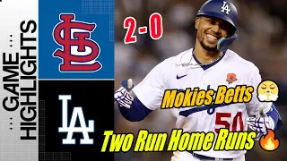 LA Dodgers vs Cardinals [Highlights] Mokies Betts Two - Run Home Runs 03/29/24 | MLB Highlights