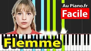 Angèle Flemme Tuto Piano Facile karaoké