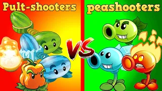 Team PEA vs Team Pult - Who Will Win? - PvZ 2 Plant vs Plant