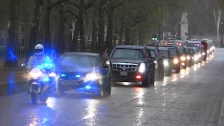 President Obama Secret Service Motorcade London 2016