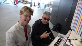 Blonde Boy Gets Schooled On Bashing The Piano